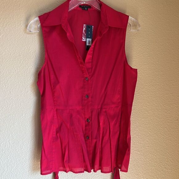 Theory sleeveless top tie waist M - Picture 2 of 12